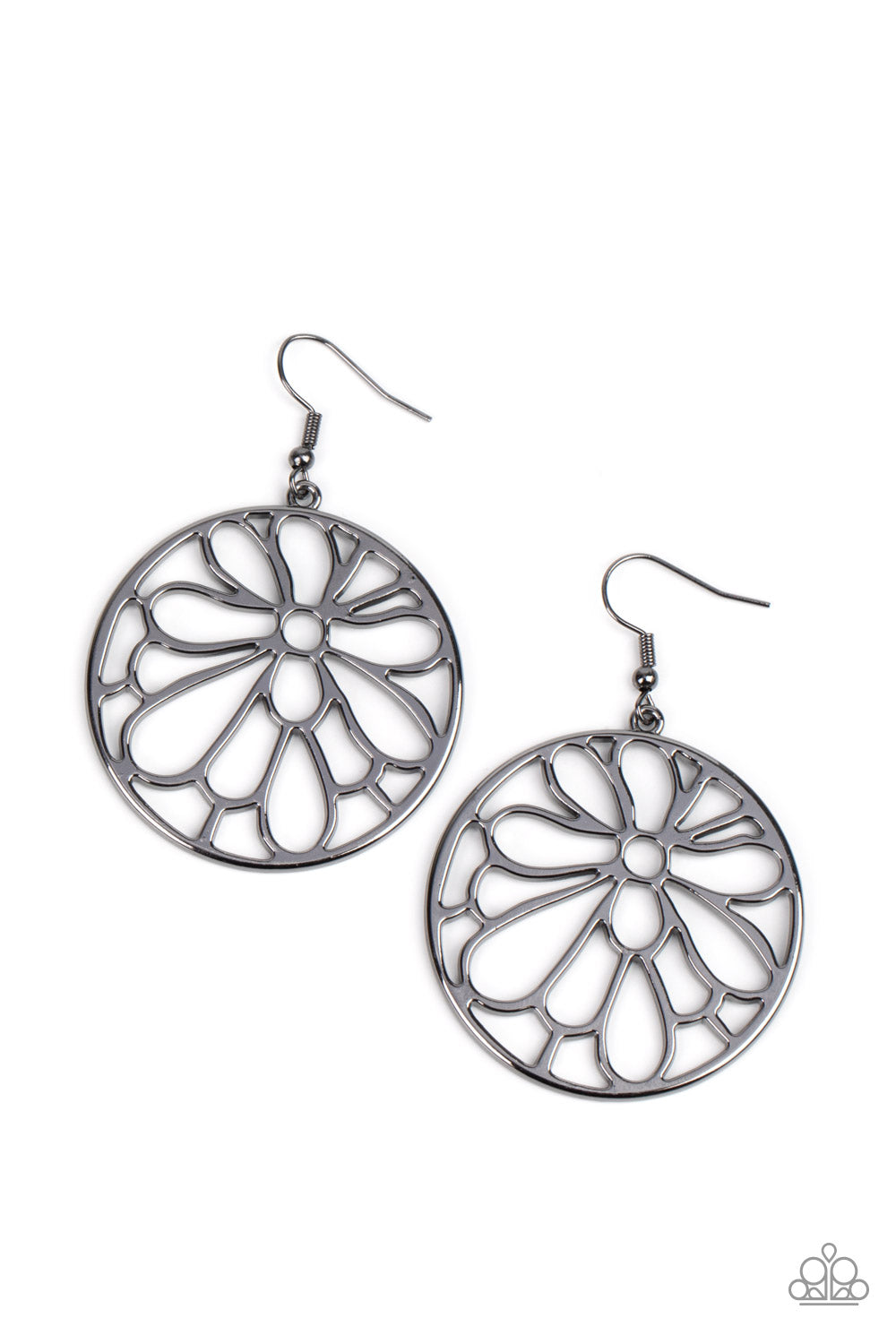 Glowing Glades Black Earring