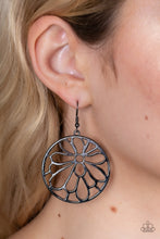 Load image into Gallery viewer, Glowing Glades Black Earring