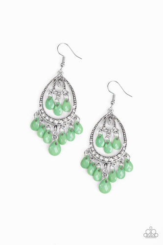 Gorgeously Genie Green Earring