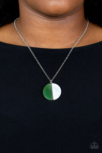 Elegantly Eclipsed Green Necklace