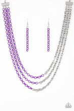 Load image into Gallery viewer, Turn Up The Volume Purple Necklace