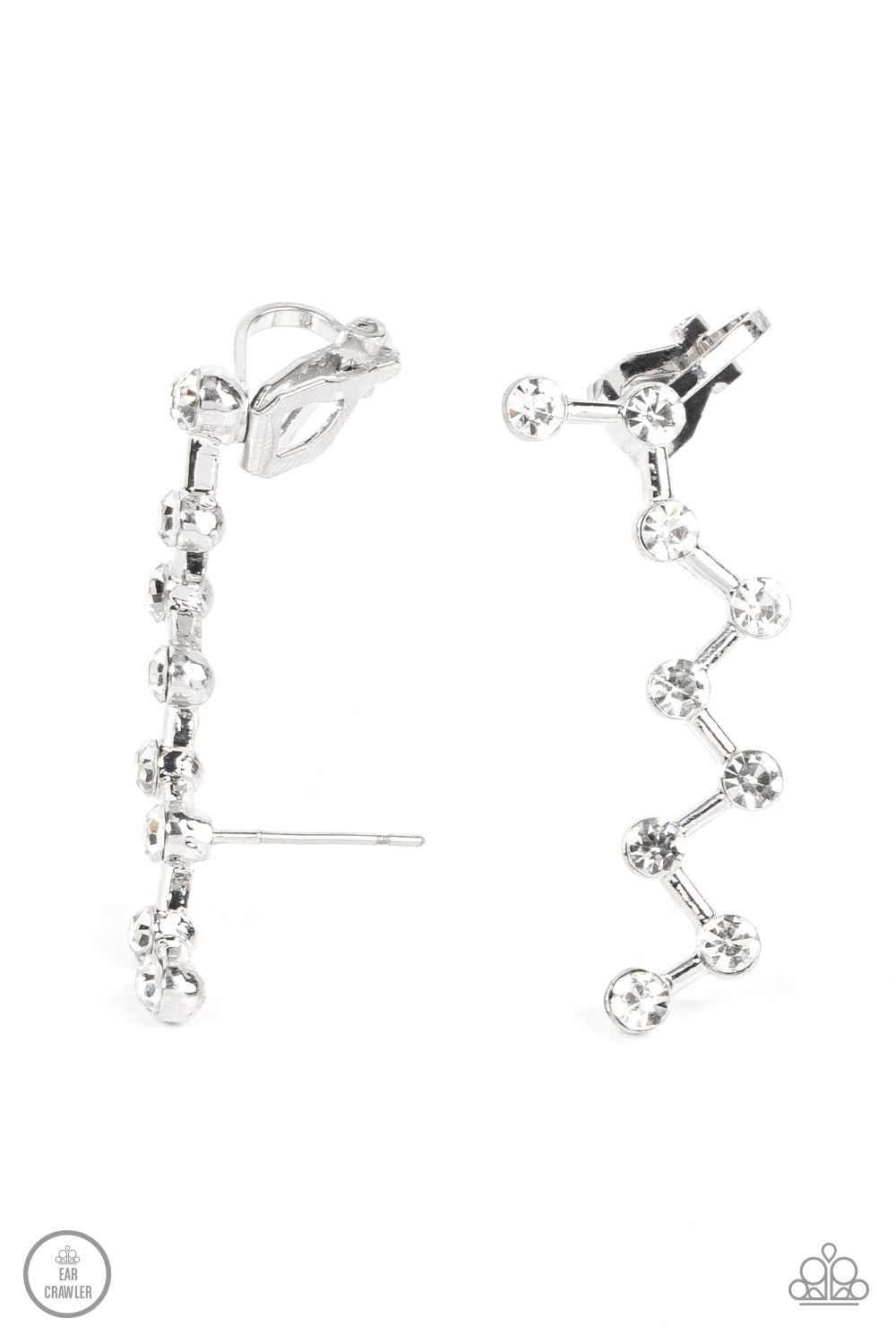 Clamoring Constellations White Earring