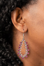Load image into Gallery viewer, Its About to GLOW Down Pink Earring