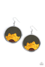 Load image into Gallery viewer, Sun-Kissed Sunflowers Green Earring