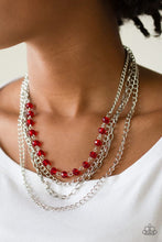 Load image into Gallery viewer, Extravagant Elegance Red Necklace