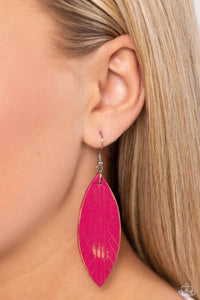 Leather Lounge Pink Earring