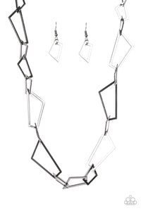 Shattering Records Black Necklace