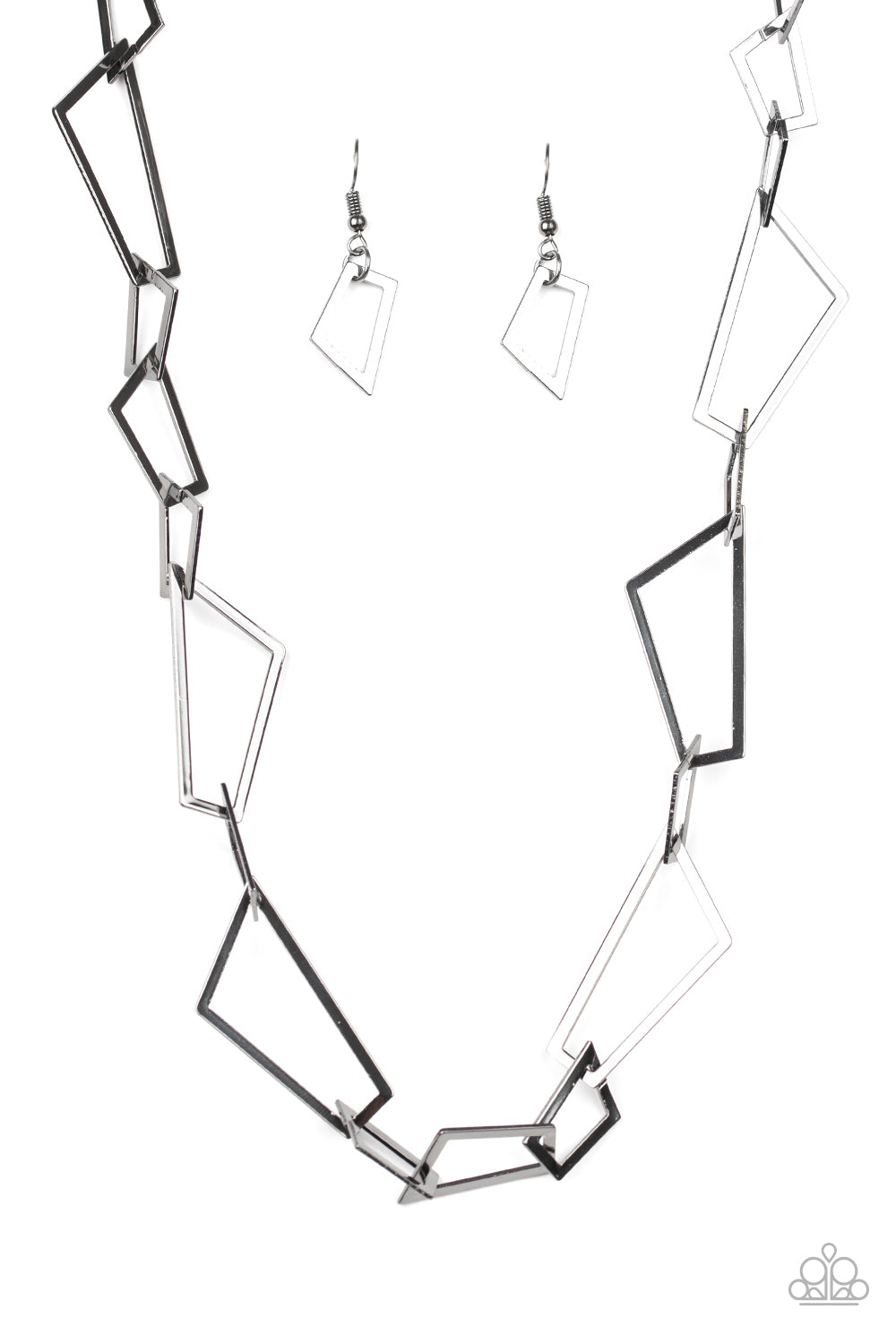 Shattering Records Black Necklace
