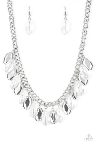 Fringe Fabulous White Necklace