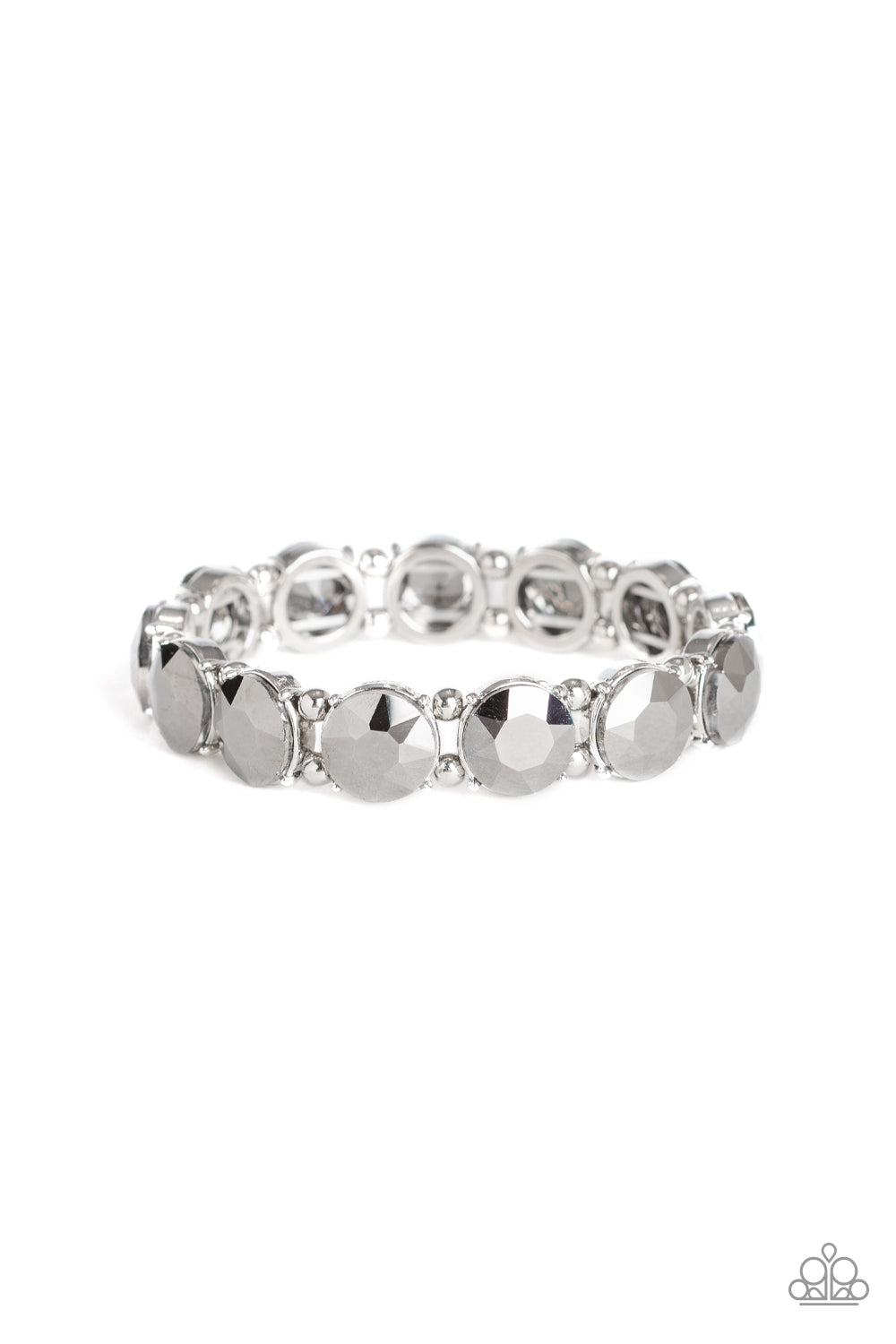 Glitzy Glamorous Silver Bracelet