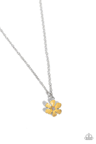 Cottage Retreat Yellow Necklace