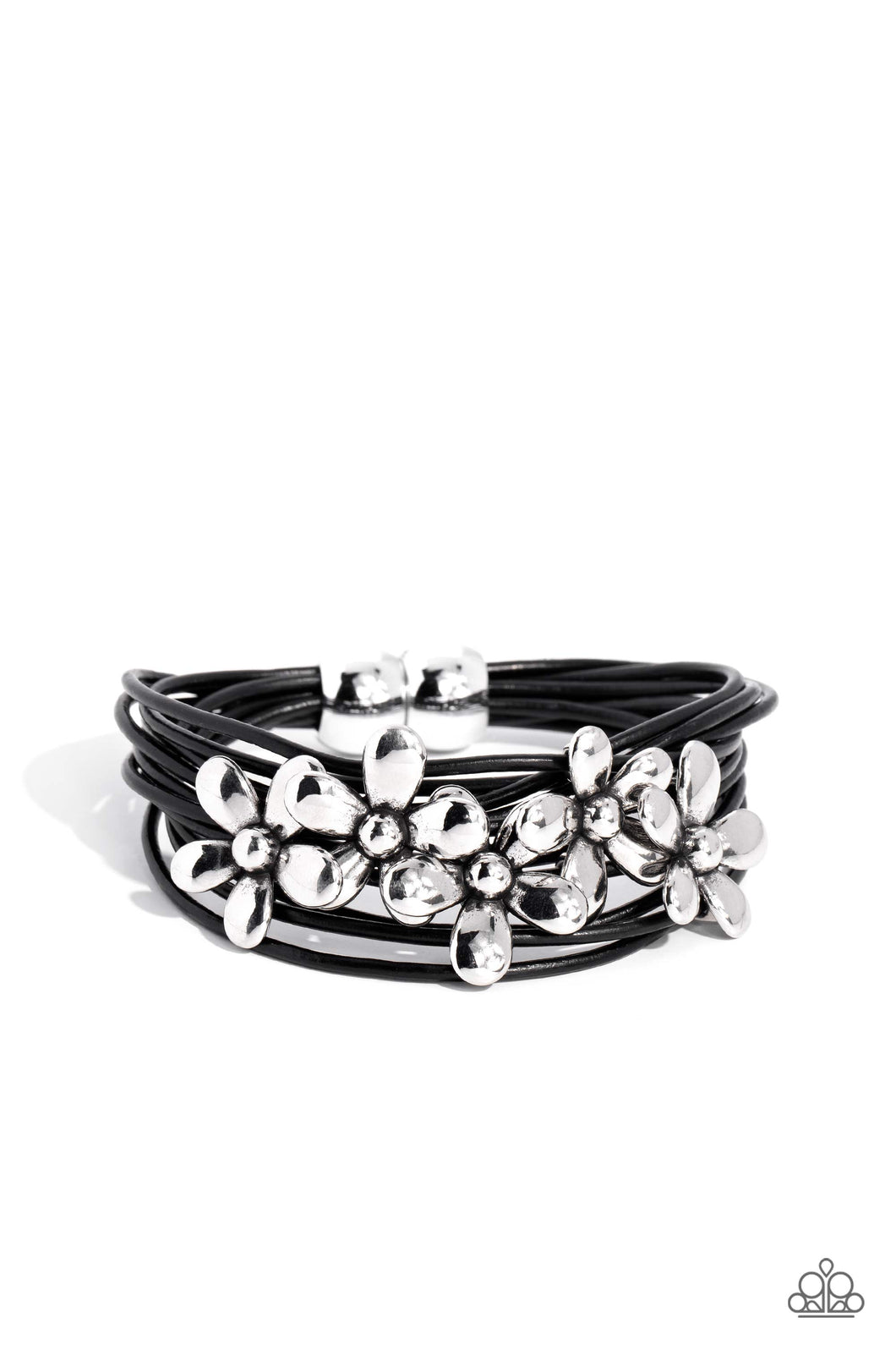 Here Comes the BLOOM Black Bracelet