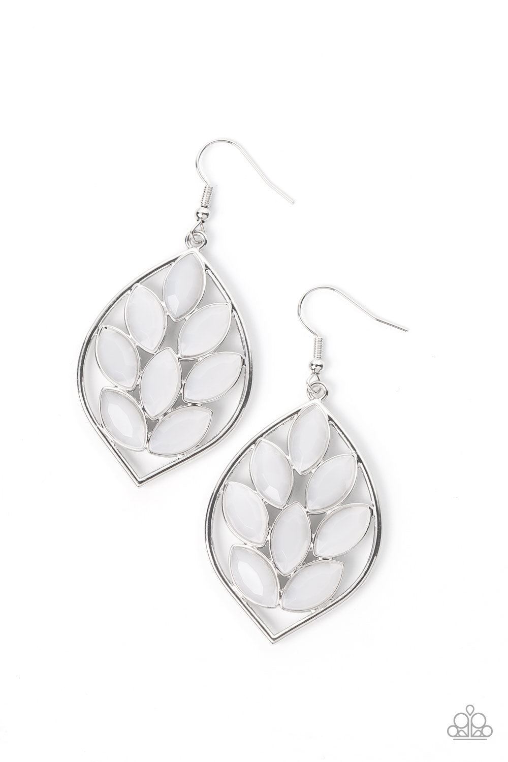 Glacial Glades White Earring