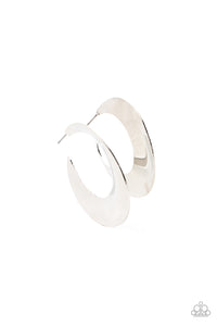 Power Curves Silver Earring