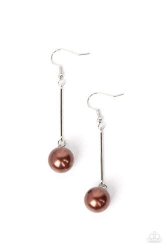 Pearl Redux Brown Earring