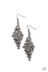Celestial Comet Black Earring