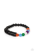 Load image into Gallery viewer, Tropical Kaleidoscope Black Bracelet