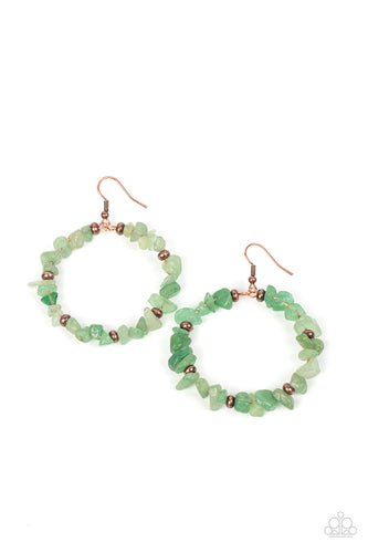Mineral Mantra Green Earring