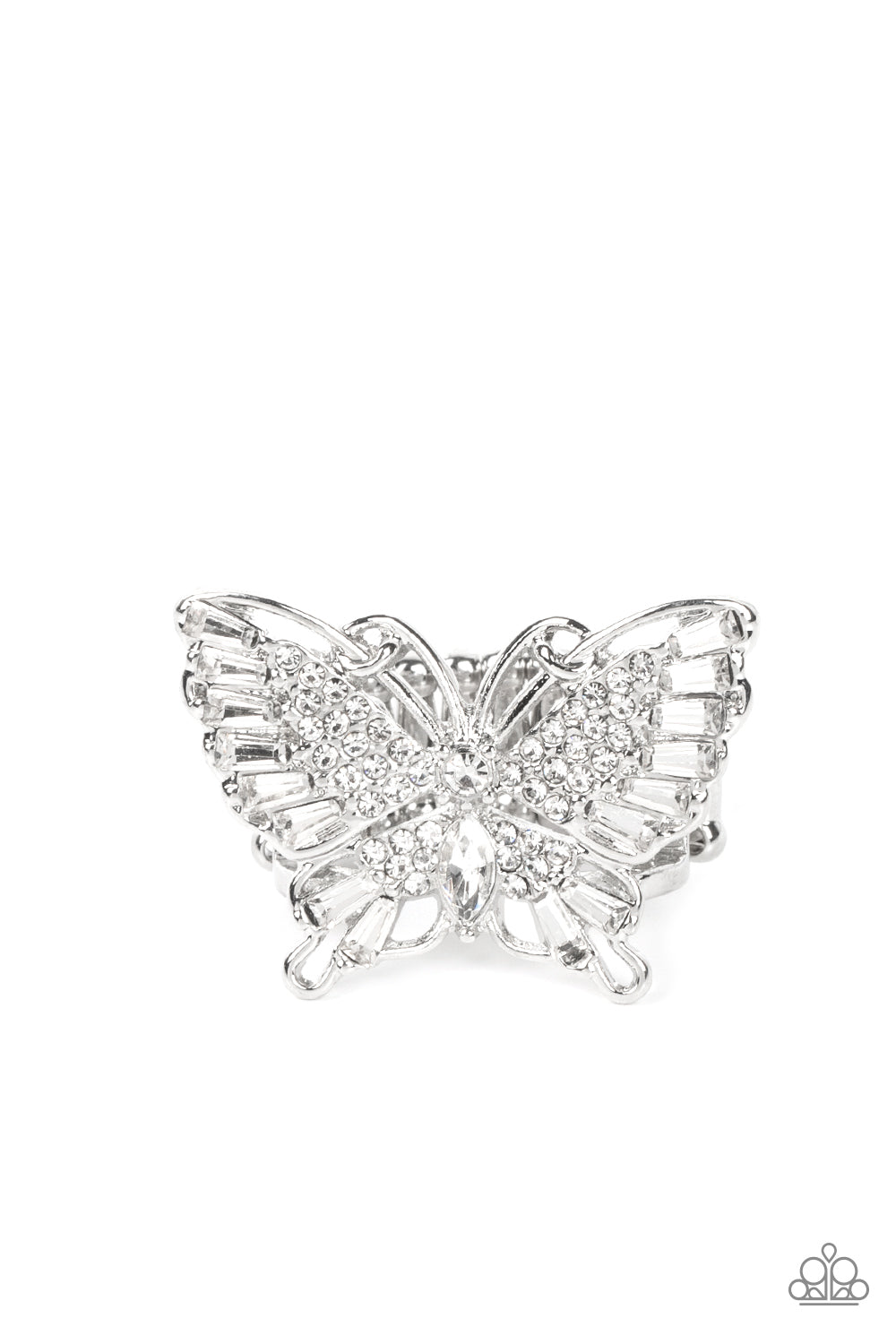 Fearless Flutter White Ring