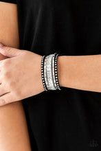 Load image into Gallery viewer, Rock Star Rocker Black Bracelet