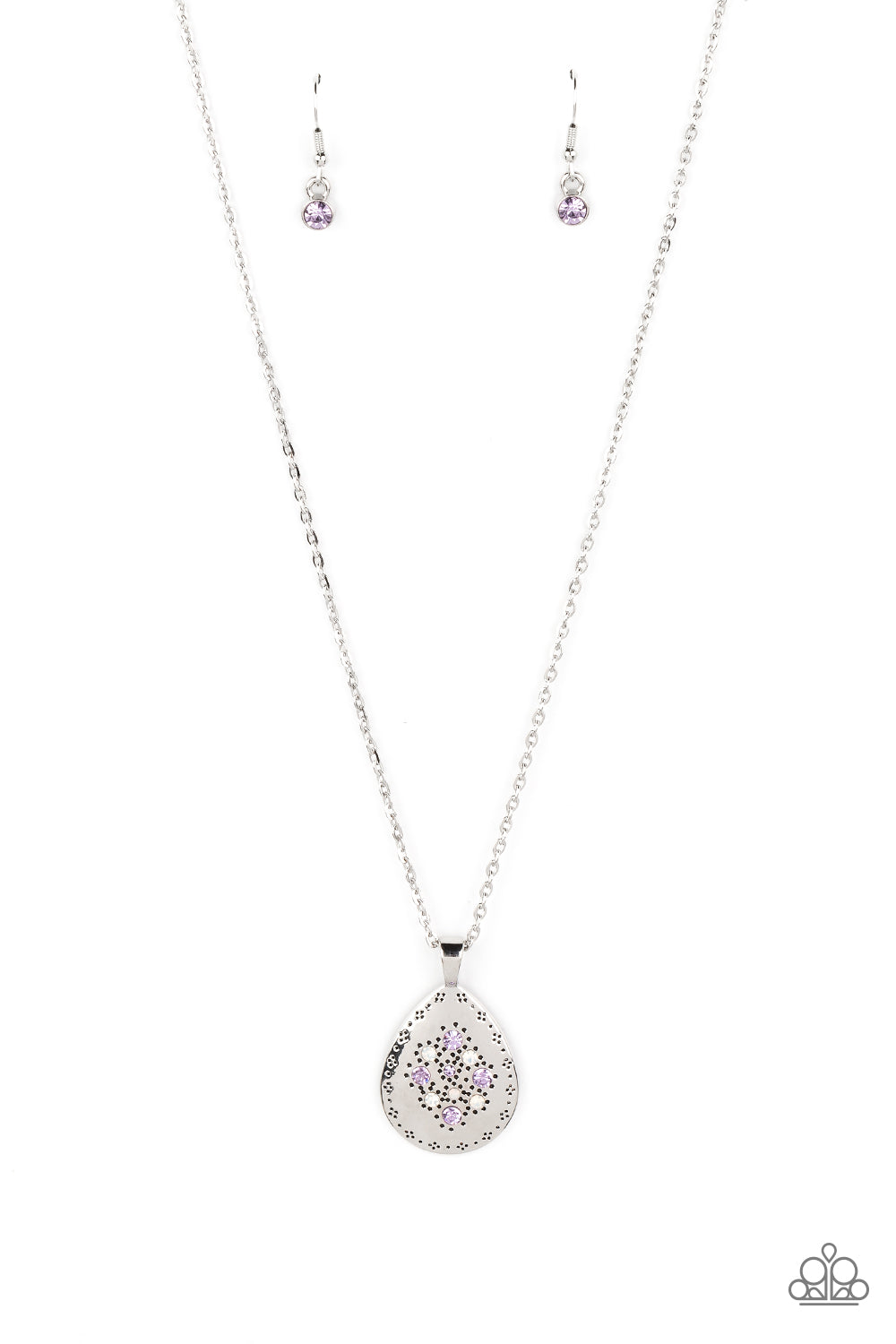 Cozy Cottage Purple Necklace