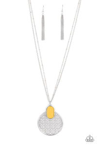 South Beach Beauty Yellow Necklace
