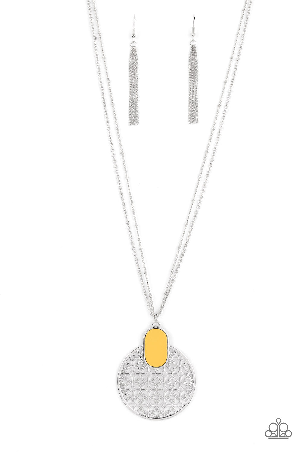 South Beach Beauty Yellow Necklace