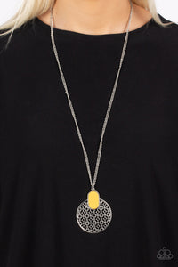 South Beach Beauty Yellow Necklace