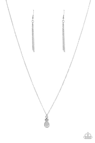 A PINEAPPLE a Day Silver Necklace