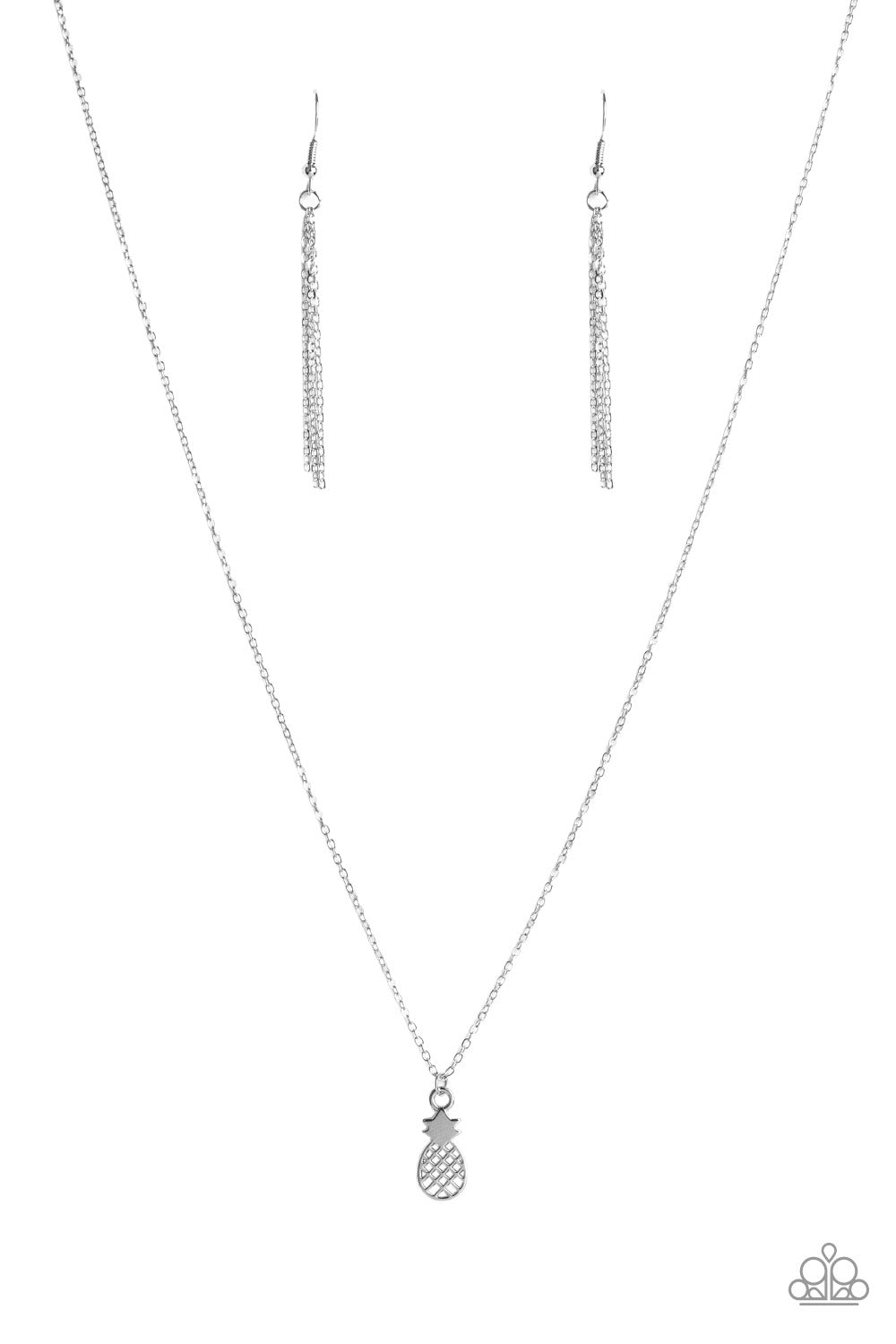 A PINEAPPLE a Day Silver Necklace