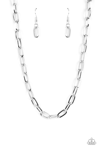 Boston Backdrop Silver Necklace