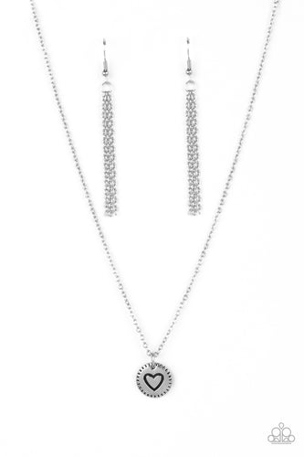 Stamped Sentiment Silver Necklace