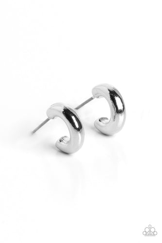 Catwalk Curls Silver Earring