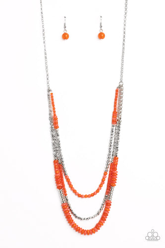 Newly Neverland Orange Necklace