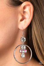 Load image into Gallery viewer, Geometric Glam White Earring