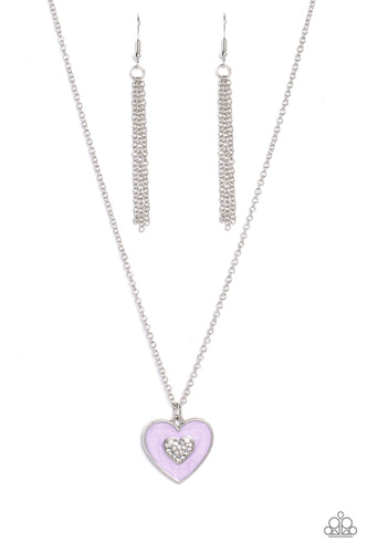 So This Is Love Purple Necklace