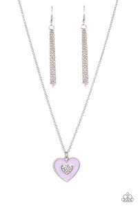 So This Is Love Purple Necklace
