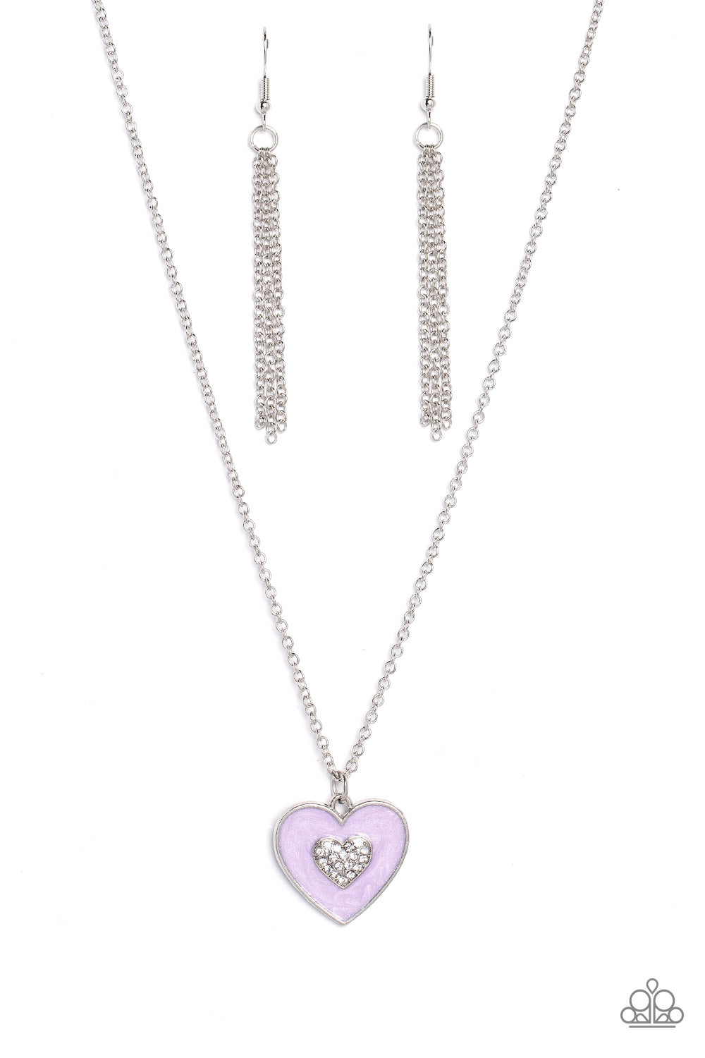 So This Is Love Purple Necklace