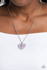 So This Is Love Purple Necklace