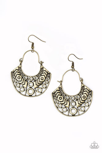 Indigenous Idol Brass Earring