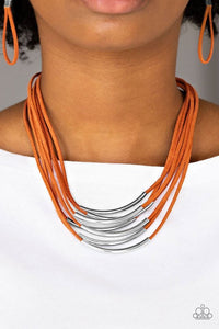 Walk The WALKABOUT Orange Necklace