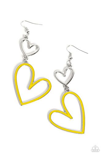 Pristine Pizzazz Yellow Earring