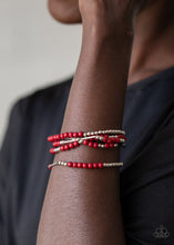 Load image into Gallery viewer, BEAD Between The Lines Red Bracelet