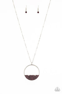 Bet Your Bottom Dollar Purple Necklace