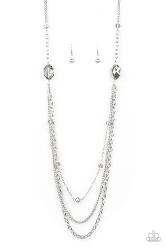 Dare To Dazzle Silver Necklace
