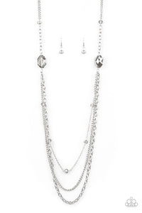 Dare To Dazzle Silver Necklace