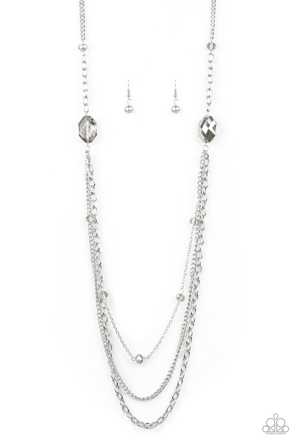Dare To Dazzle Silver Necklace