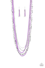 Load image into Gallery viewer, Industrial Vibrance Purple Necklace