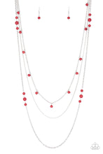 Load image into Gallery viewer, Laying The Groundwork Red Necklace