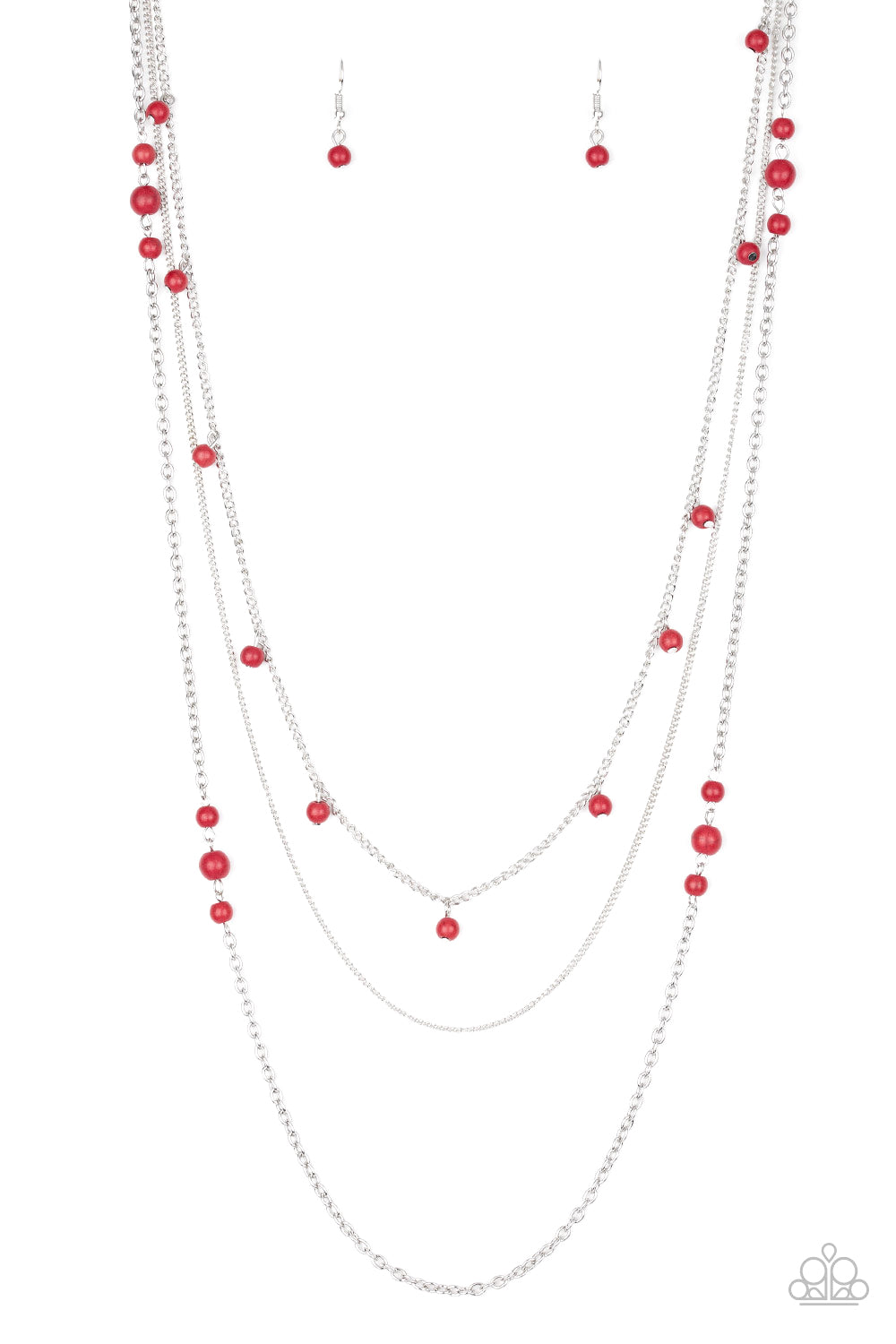 Laying The Groundwork Red Necklace